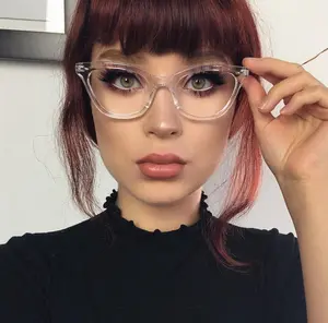 BAMBI Cat Eye "Ombre" Women's Eyeglasses Tortoise Two Tone Gradient Shadz GAFAS Blue Light Blocking Lenses for Computer Work Comfortable Fit High Quality Eyewear Trendy Frames