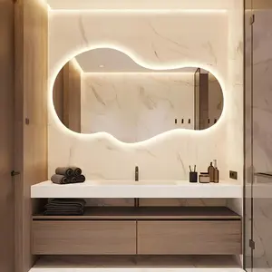 LumiBased Asymmetrical Large Modern Led Mirror