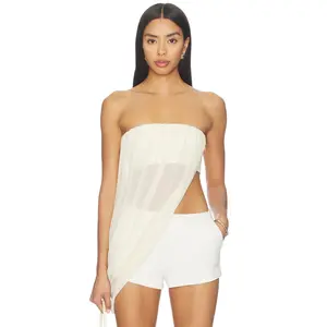 superdown Elodie Strapless Top in Ivory