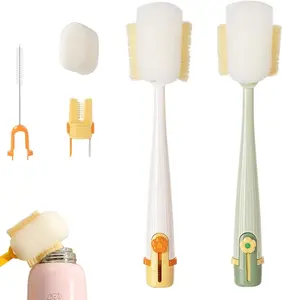 5-in-1 Bottle Cleaning Brush Set, 5 in 1 Water Bottle Brushes for Cleaning, with Long Handle, Multifunctional Gap Cleaning Brushes for Cups, Lids, and Straws