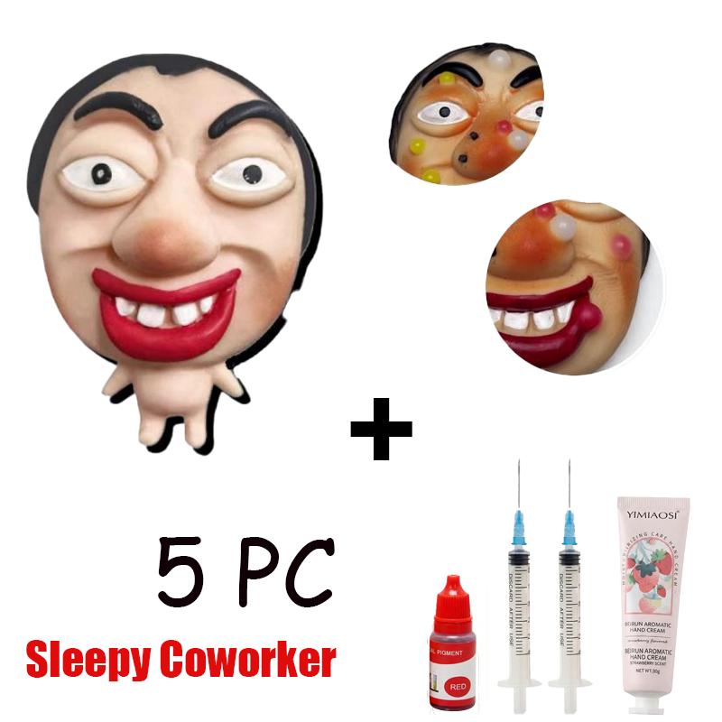 Popping Pimple Squishy Toy : Fast rebound squeeze toy with funny faces for stress relief and fun , personalized design.