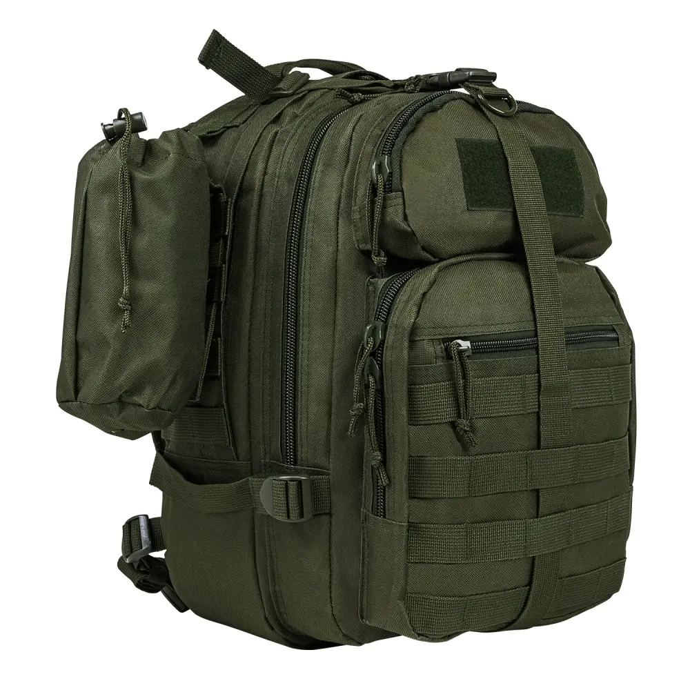 Sling Backpack Conceal Carry CCW Compartment -GREEN