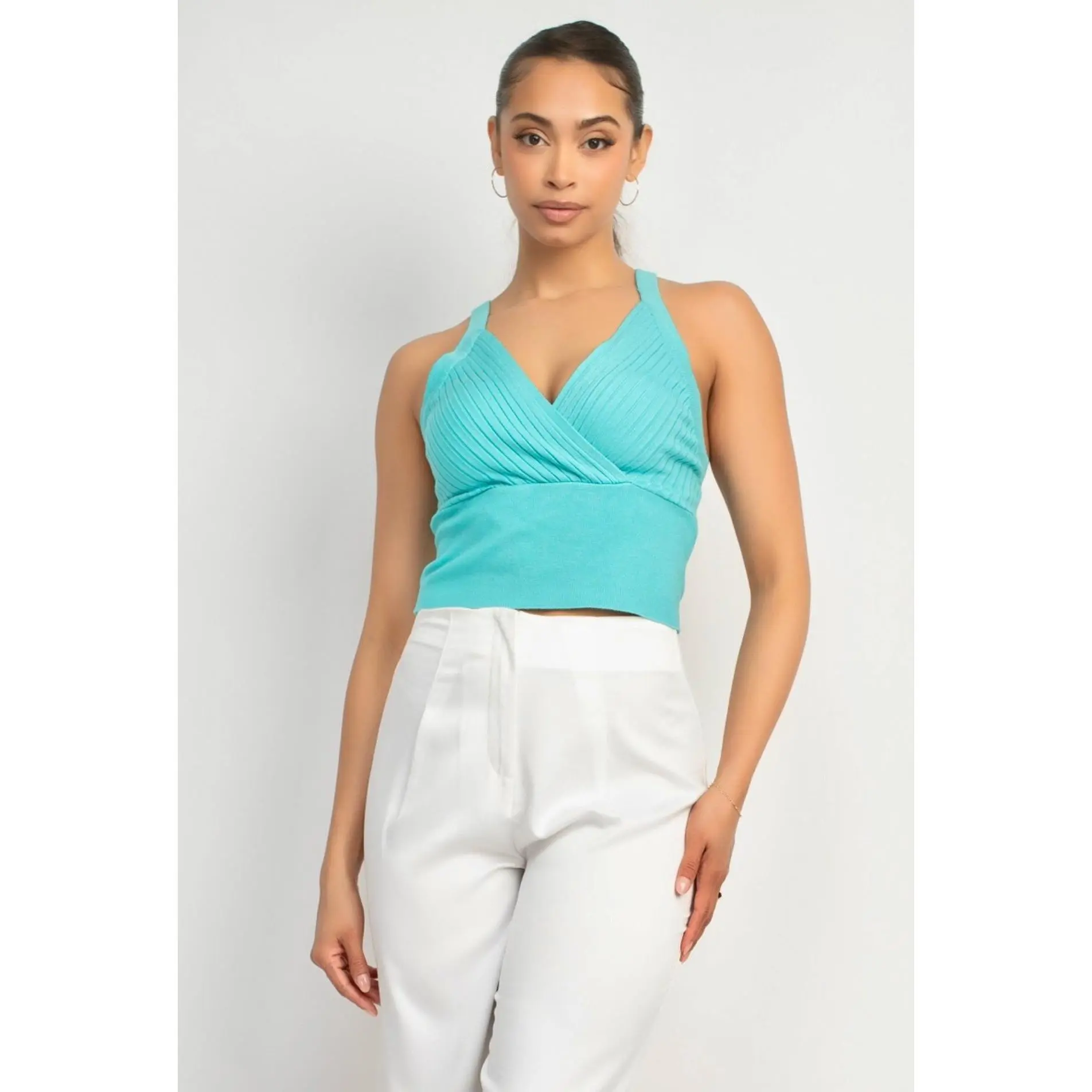 Karina Tank Top (Aqua)