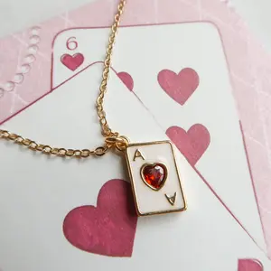 Take a Chance on Me Ace of Hearts Necklace
