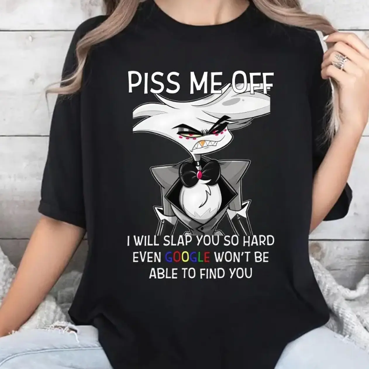Piss Me Off Angel Dust Shirt, Funny Angel Dust Hazbin Hotel Shirt, Habin Hotel Season 2 Sweatshirt, Hoodie