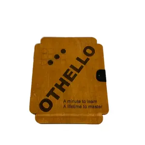 Wood Lasered Othello Board Game