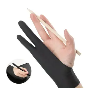 Anti-Dirty Dual-Finger Drawing Gloves, 1 Pair Touchscreen Painting Gloves, Digital Tablet & Screen Protection Gloves, Artistic Essential Gear, Art Drawing Supplies, Art Materials