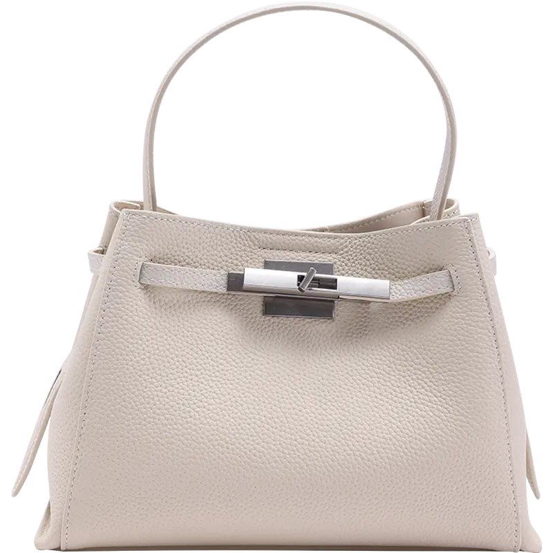 【Small size】 Leather Women Handle/Crossbody Bag – Premium Cowhide Top Handle Bag for Everyday & Travel – Compact 24cm Design (No Underarm Carry)