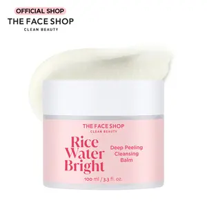 [THE FACE SHOP] Rice Water Bright Melting Cleansing Balm l Gentle Gommage Peeling Balm for Sensitive Skin, Non-Comedogenic Formula with Ceramide & Vitamins l Easy Makeup Removal & Improves Dull Skin Tone l Korean Skincare