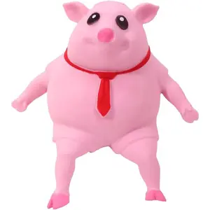 Squishy Pig Toys - Pink Pig Squishy Toy for Kids Adults, Novelty Pig Squeeze Toys, Funny Tiktok Pig Sensory Stress Toy for Decompress and Anxiety Relief Women Men Kids (Small)