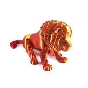 3D Printed Articulating Lion - Home Decor Ornaments