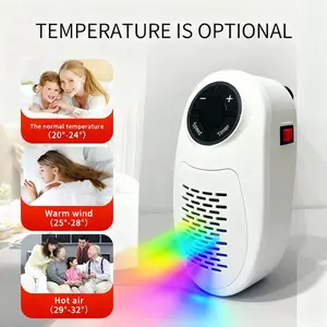 Plug-in Go Heater, warming up to 250 sq. ft. cost-efficient, with adjustable temperature settings (15°C - 32°C) and overheat protection, lightweight  and portable, comes with a handy remote. Home Appliances. Fan Heaters