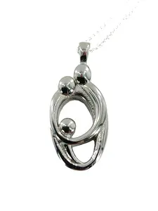 Keepsake Necklace Family Pendant CREMATION Urn for ASHES or hair locket with custom display stand by Weathered Raindrop