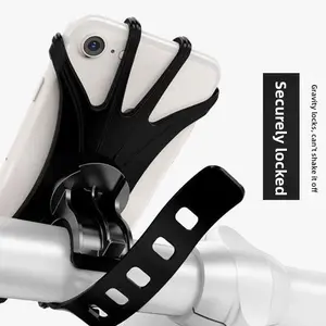 Shockproof Elastic Silicone Mobile Phone Holder Cycling Bike Mountain Bike Mobile Phone Hard Disk Video Recorder GPS Holder