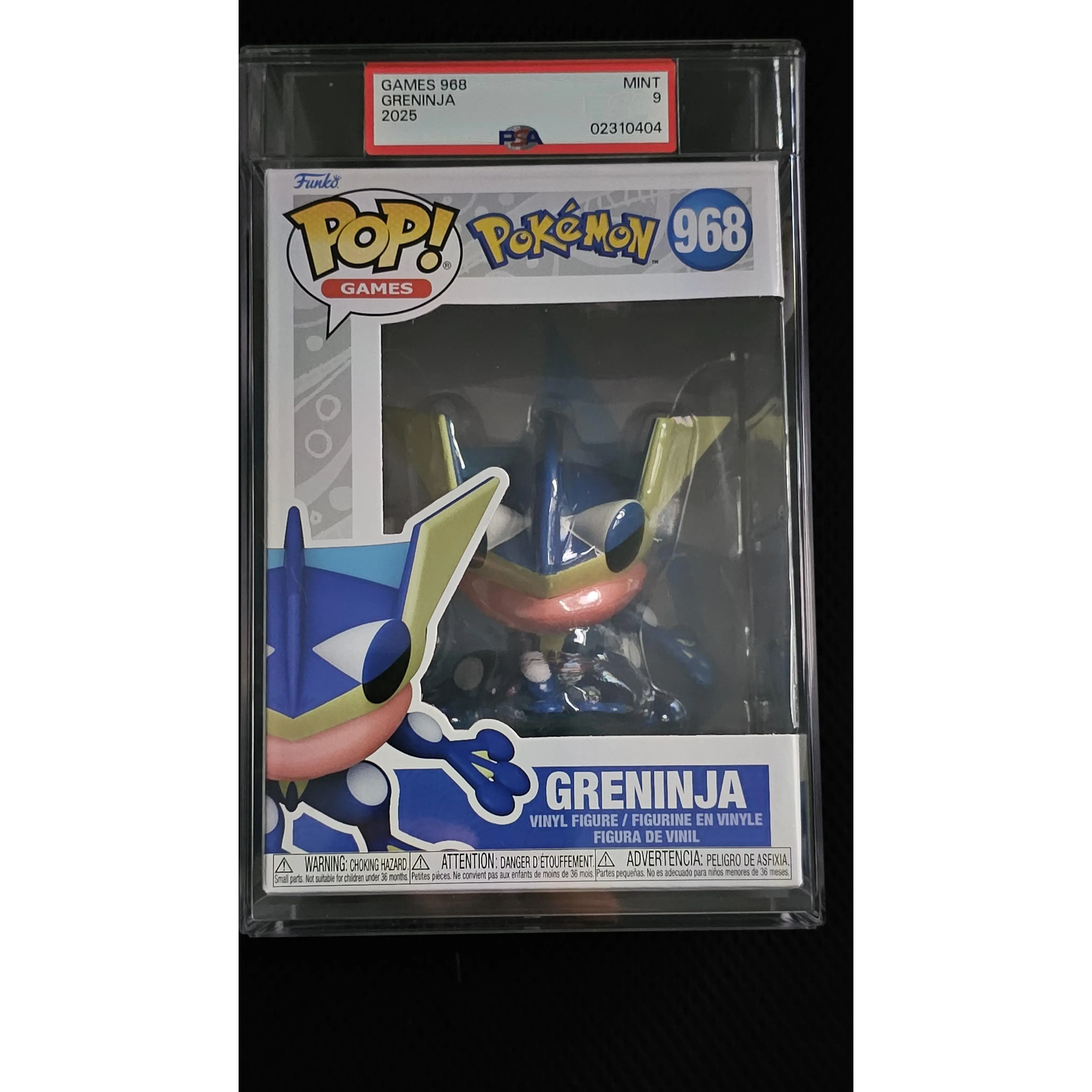 Funko Pop Greninja  PSA Graded Mint 9 #968