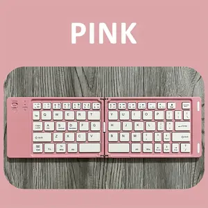 Ultra-thin Foldable Keyboard |   Rechargeable Portable Travel Wireless Folding Keyboard for iOS Android Windows PC Tablet, No Charger Included, USB Type-C Charging
