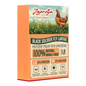 Joyprotyn Black Soldier Fly Larvae Non-GMO 43% Protein 6% Calcium Dry Food for Chickens High Calcium for Strong Eggshells & Healthy Growth 85X More Than Mealworms Eco-Friendly Natural Whole Food #Summervibes#petlovers