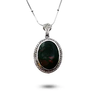 Natural Bloodstone  Pendant