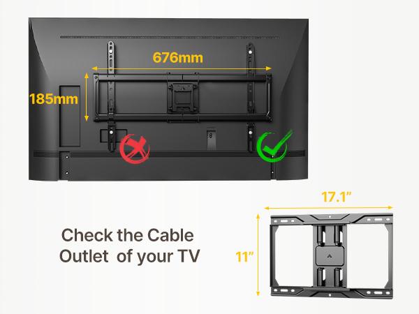 Ultra Slim TV Wall Mount for 37-95 Inch TVs | 1.1" Thin Low Profile Full Motion Bracket | Dual Swivel Articulating Arms with Tilt | Max VESA 600x400mm | Holds 132lbs | Fits 16"/18" Studs Ultra Slim TV Wall Mount for 37-95 Inch TVs | 1.1" Thin Low Profile Full Motion Bracket | Dual Swivel Articulating Arms with Tilt | Max VESA 600x400mm | Holds 132lbs | Fits 16"/18" Studs