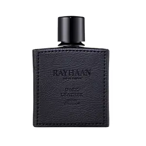 Rayhaan Dark Leather Eau de Parfum Spray, 3.4 Ounce
