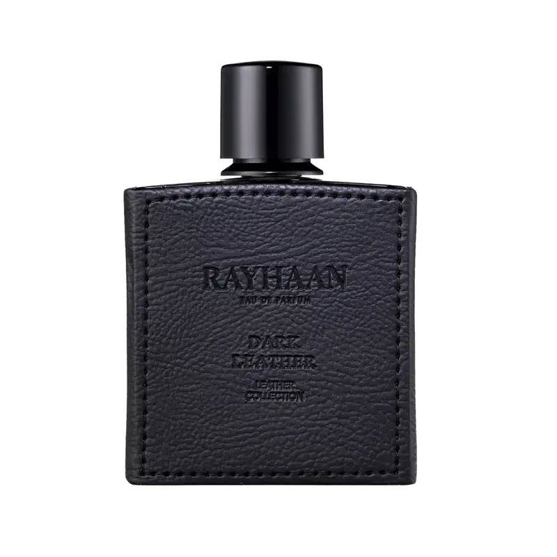 Rayhaan Dark Leather Eau de Parfum Spray, 3.4 Ounce