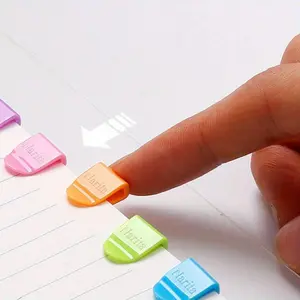 20pcs Plastic Mini Clips, Color Notebook Label Folder Paper Organizer, Bookmark Decoration, Office File Fixed Gadget, Back To School Season Supplies For Students