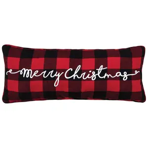 C&F Home Merry Christmas Plaid EmbroideredThrow Pillow C&F Home Merry Christmas Plaid EmbroideredThrow Pillow