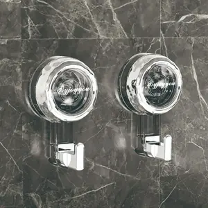 Suction Cup Bathroom Hook, Removable No-Drill Towel Hook, Ideal for Shower Room, Glass Doors, Mirrors and Tiles, Suction Cup Hooks