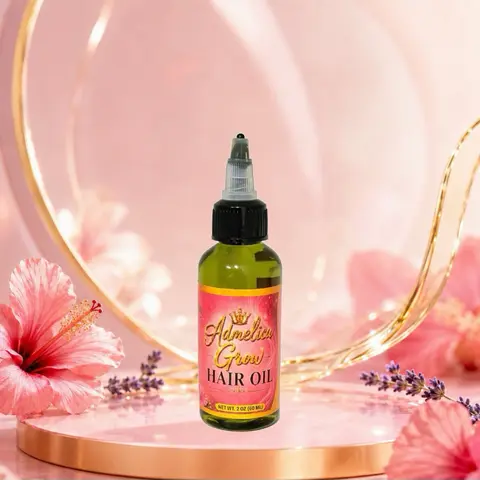 Admelica Hair Oil 2 oz Gentle Moisture & Repair Hair Care Treatment Serum Hair Oil Bottles Dropper