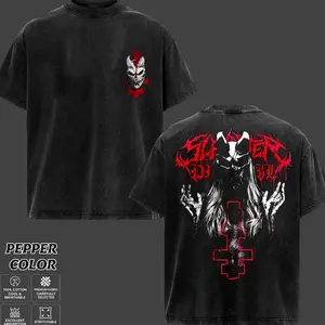 Slaughter To Prevail T-Shirt, Alex Terrible Grizzly T-Shirt, Unisex Oversize Heavyweight Cotton Metal Band Tee, Gift for Metal Music Lovers, Gothic Aesthetic Streetwear Top EQ0