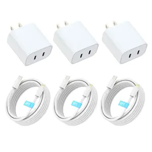For iPhone 14 Charger,40W Dual-Port Type-C Wall Charger with 6Ft USB C to Lightning Quick Charge Cable For iPhone 14/14 Pro/14 Pro Max/14 Plus/13/12/11, XS/XR/X, iPad More