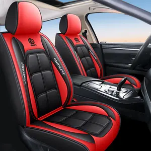 XIANGTA Luxury Leather 5-Seater Car Seat Cover Universal Fit Airbag Port Waterproof Anti-Slip High-End Texture Easy Clean Car Protector car  gifts katz kin _ leather