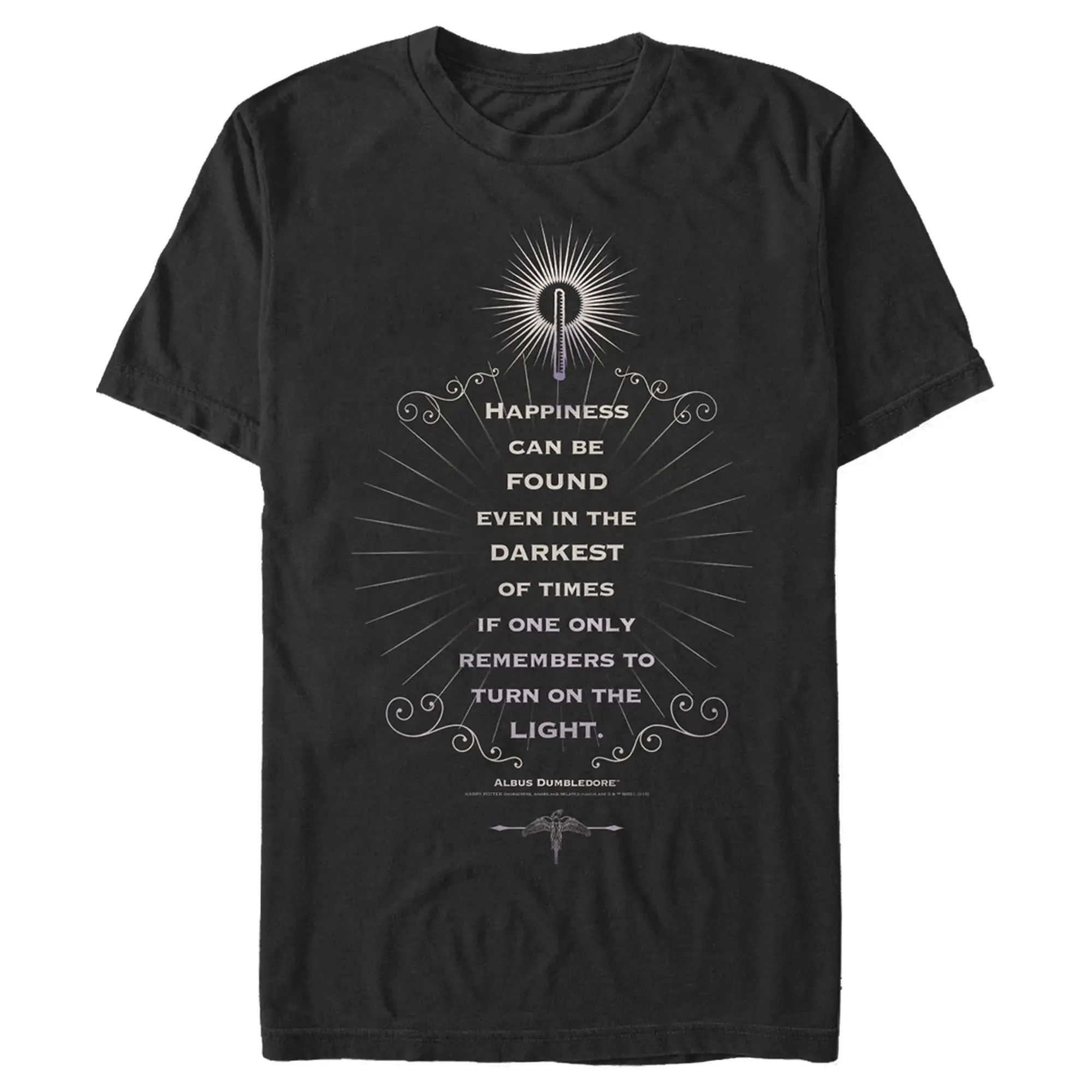 Men's Harry Potter Dumbledore Happiness Quote T-Shirt
