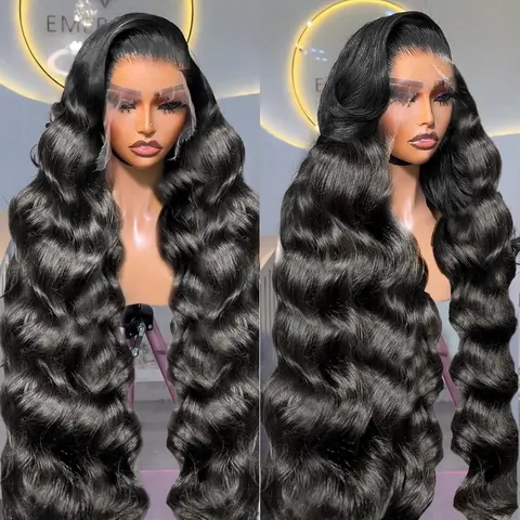 MYLOCKME Brazilian Hair Body Wave 13x6 Lace Frontal Human Wig Pre Plucked 13x4 HD Transparent Lace Frontal Wig For Women 180Density blackfriday