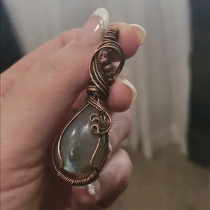 Labradorite Wire Wrapped Pendant