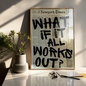 Modern Style Frameless Poster, High-Quality Print Art, Vintage Wall Decor for Living Room, Bedroom, Office, Perfect Gift