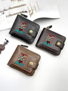 Anime Muscle Fighter Character Printed Leather Wallet for Casual and Everyday Use  Perfect Gift for Fitness Enthusiasts and Comic Fans  Ideal Birthday  Christmas  or Special Occasion Present for Men Who Love Martial Arts and Pop Culture Accessories