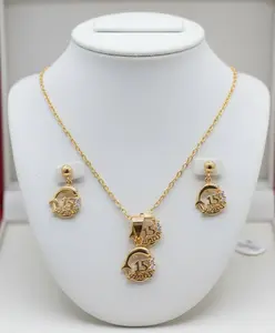 15's ring necklace and earrings quinceañera  14K Gold filled set laminado rings anillo aretes