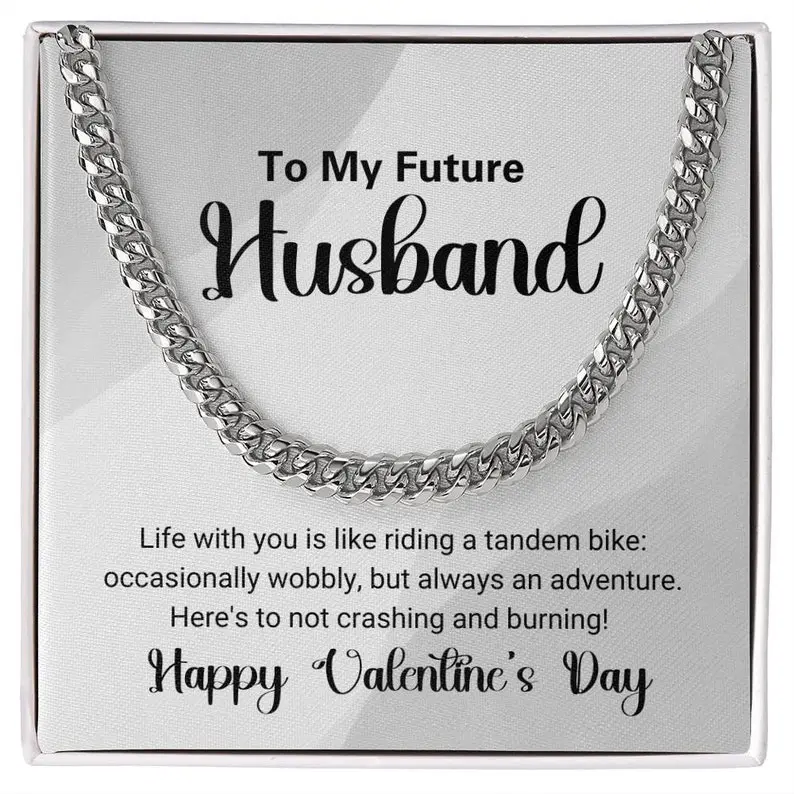 Weighted Cuban Link Chain Necklace for Men, Stainless Steel or Yellow Gold Finish, 5mm Adjustable 18-22", Birthday Gift, Casual