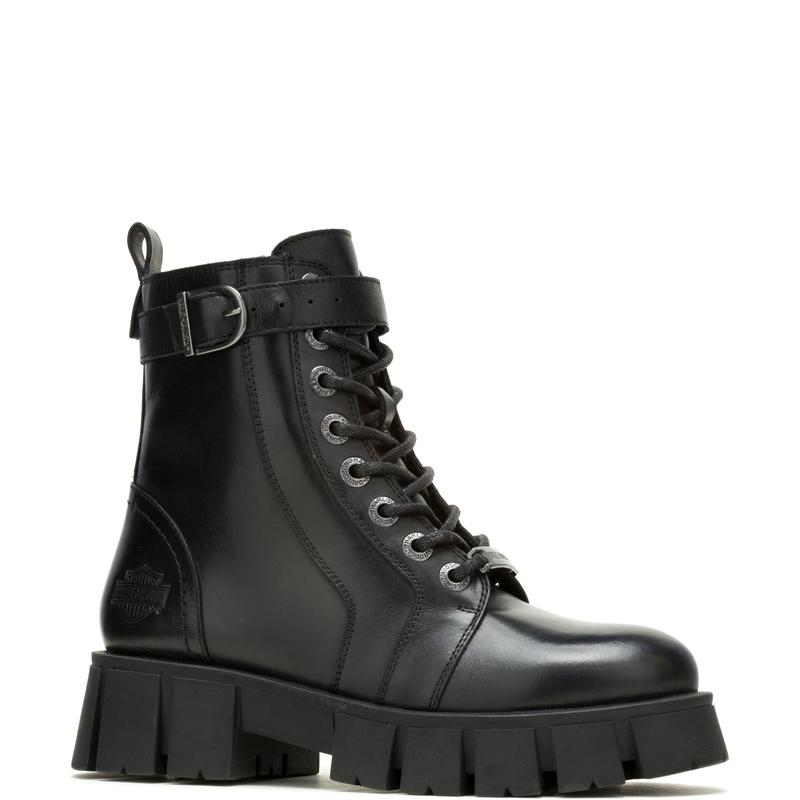 Harley-Davidson Uplift Buckle 6" D84807 Womens Black Casual Dress Boots