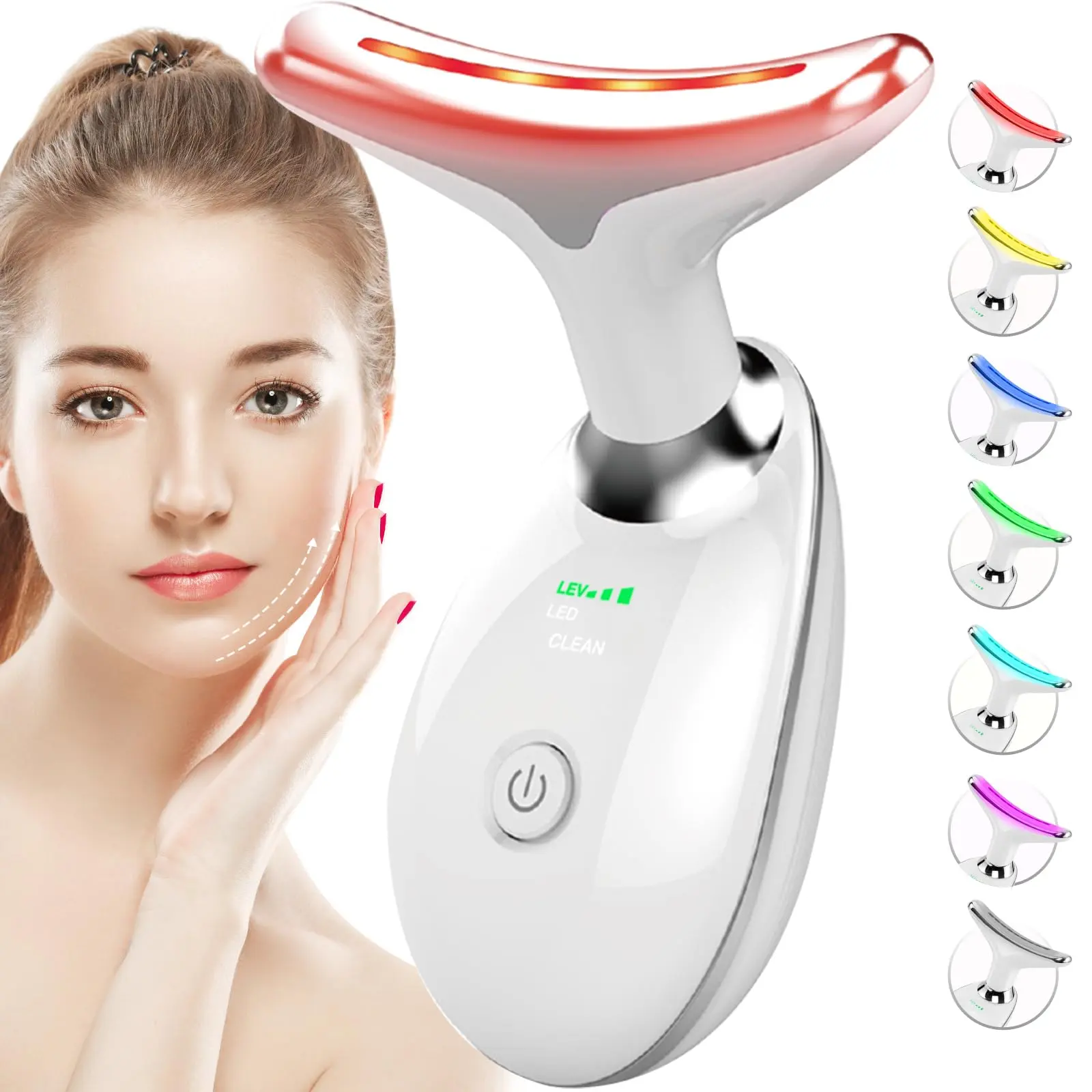 electric vibrating face massager 24K Gold T-Shape Vibrating Face Massager – RAS Luxury Skincare main image 0