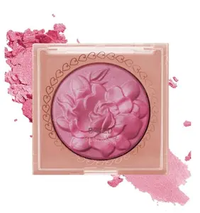 Baked Powder Blush, Lightweight Shimmery Highlight Blusher for Cheeks, Silky Smooth and Blendable Powder Blush Palette, Long-lasting All-Day Face Enhancing Makeup Color, Makeup Gift for Women Girls-02