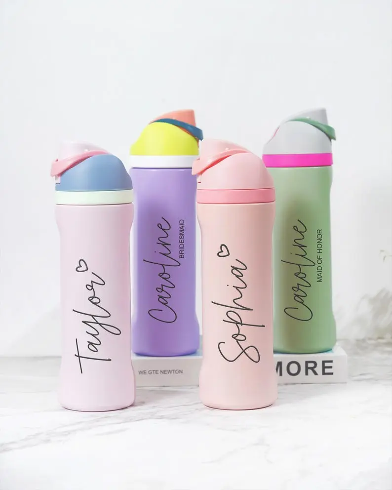 Custom Vacation Tumblers,24oz Beach Girls Trip Cups, Travel Water Bottles With Name,Bachelorette Party Gift,Family Vacation FF2604