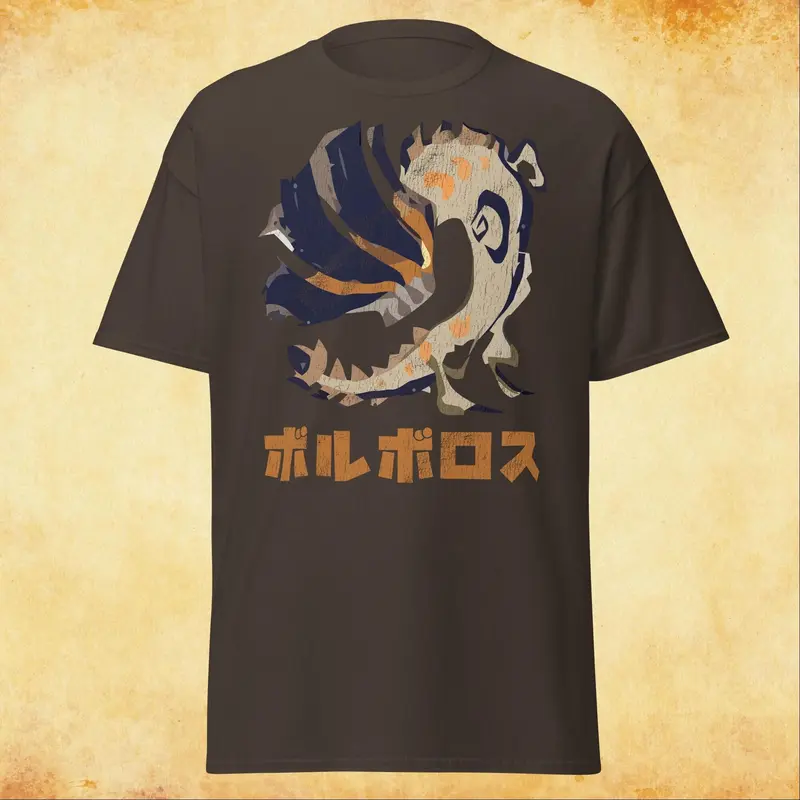 Monster Hunter Barroth TShirt , Mhr Rise Fan Art Japanese Unisex Game Merch 45752 2642
