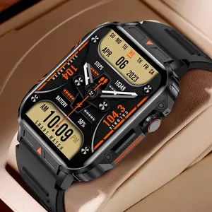 Outdoor Military Smart Watch Health Monitor AI Bluetooth Call Fitness Sport Waterproof. Android IOS