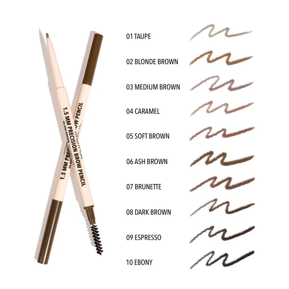 MOIRA Precision Brow Pencil - Waterproof Retractable, Precise, Natural Looking, Ultra Fine, Strong Hold Eyebrow Pencil, Precise Brow Pencil, Natural Looking Eyebrow Pencils