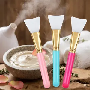 Silicone Face Mask Brush DIY Tool: Mix Clay Masks, Deep Clean Pores, Remove Blackheads, Face Scrubber. Soft Skin-Friendly Bristles for Even Application & Gentle Exfoliation. For At-Home Facial Care & Homemade Masks