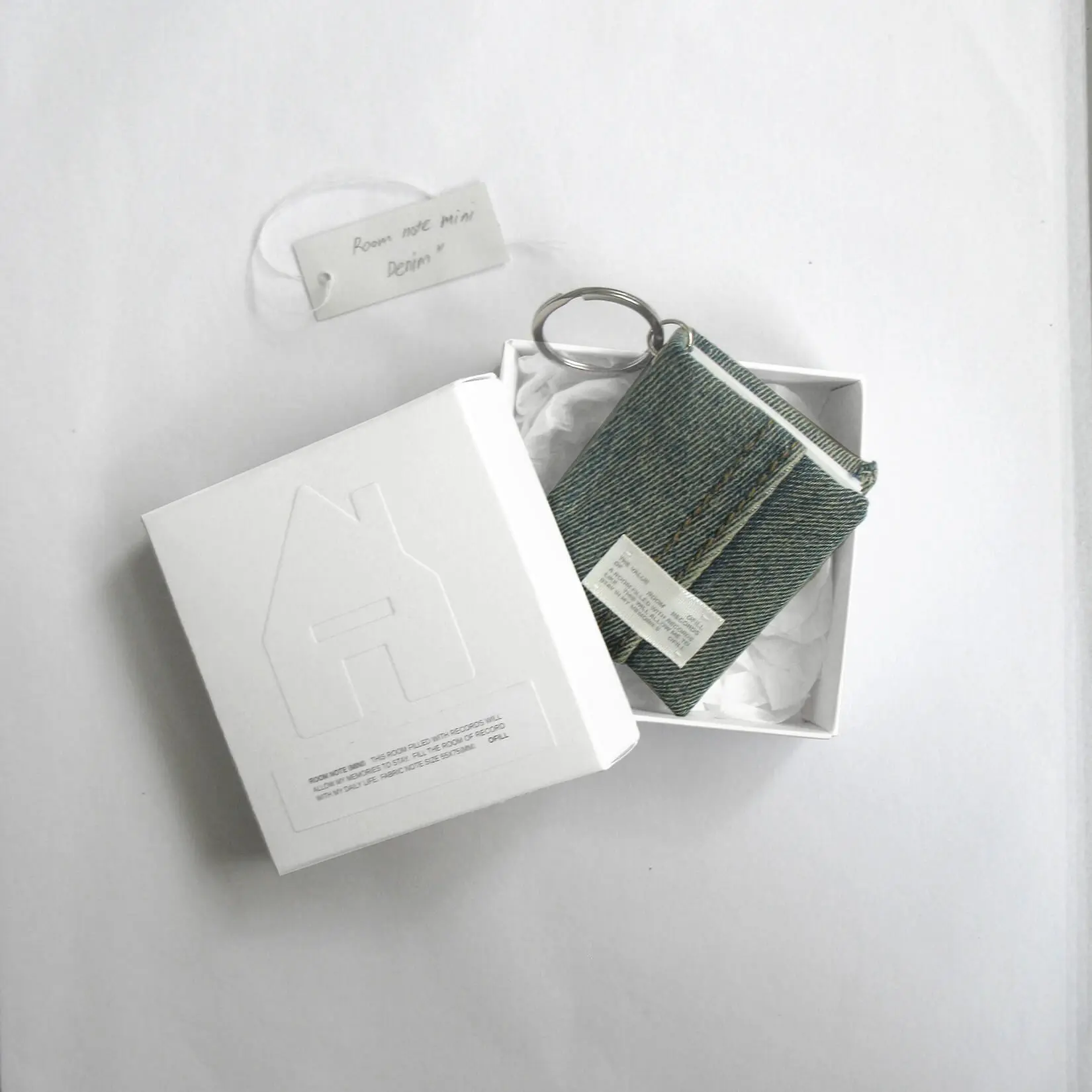 Room Note_Mini Denim Keyring (Handmade)