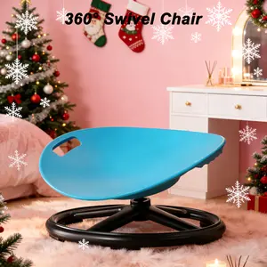 1 Blue Sensory Swivel Chair, 360° Egg-shaped Seat, Non-slip Dual Training, Stable Base, Smooth Rolling, Suitable for Home Gym, Core Balance, Pilates, Sensory Training, Comfortable Experience