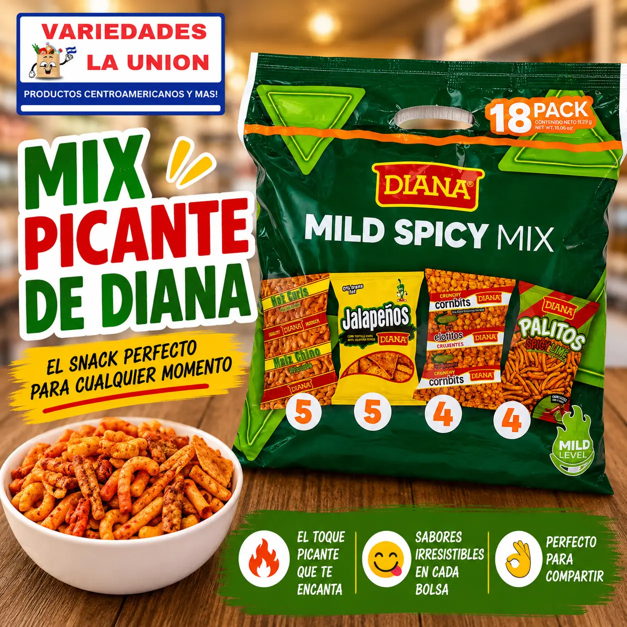Family Pack 18 pack Diana Chips (SPICY) Family Pack 18 pack Diana Chips (SPICY)